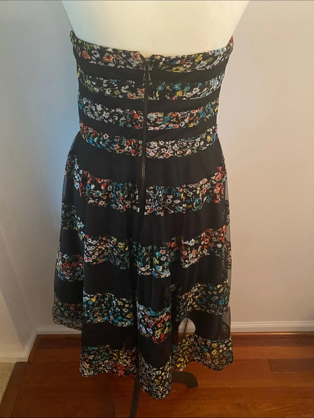 Vintage Betsy Johnson strapless dress size 10 - Picture 7 of 14